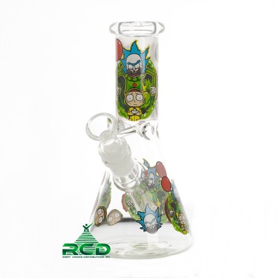 WATER PIPE BEAKER GLOW IN DARK WP10026 1CT